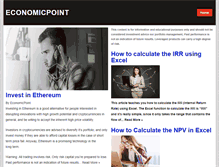 Tablet Screenshot of economicpoint.com